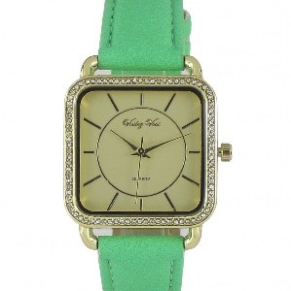 Voulez Vous Green Band Quartz Movement Watch